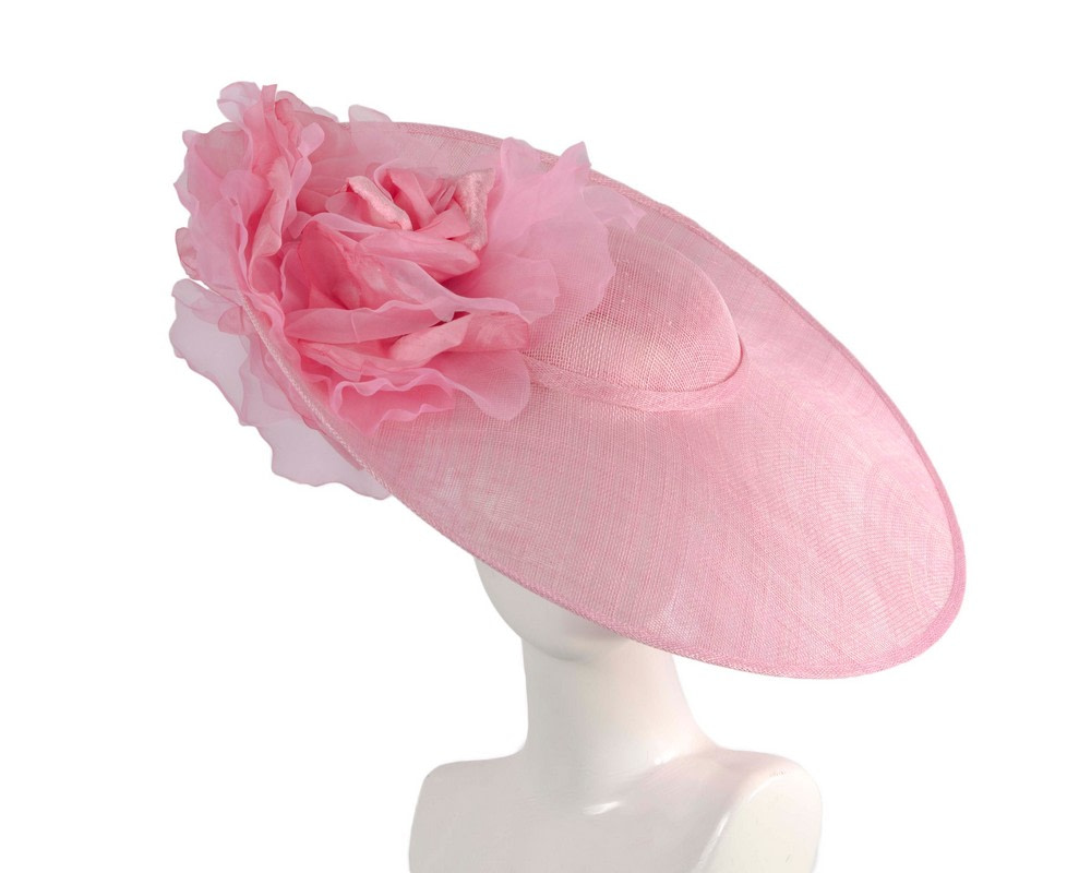 Large pink racing fascinator hat by Fillies Collection - Hats From OZ