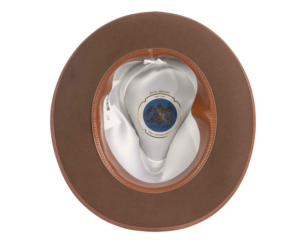 Stetson Stratoliner – Wallnut Fur Felt Fedora - Hats From OZ Stetson Stratoliner – Wallnut Fur Felt Fedora - Image 7
