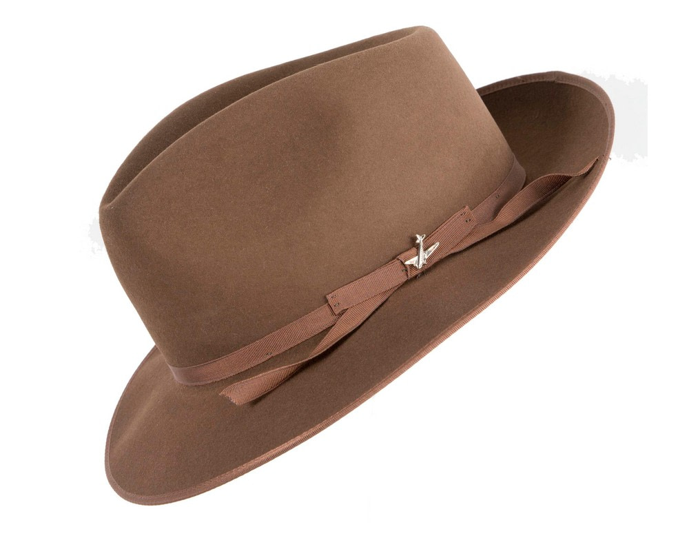 Stetson Stratoliner – Wallnut Fur Felt Fedora - Hats From OZ Stetson Stratoliner – Wallnut Fur Felt Fedora - Image 2