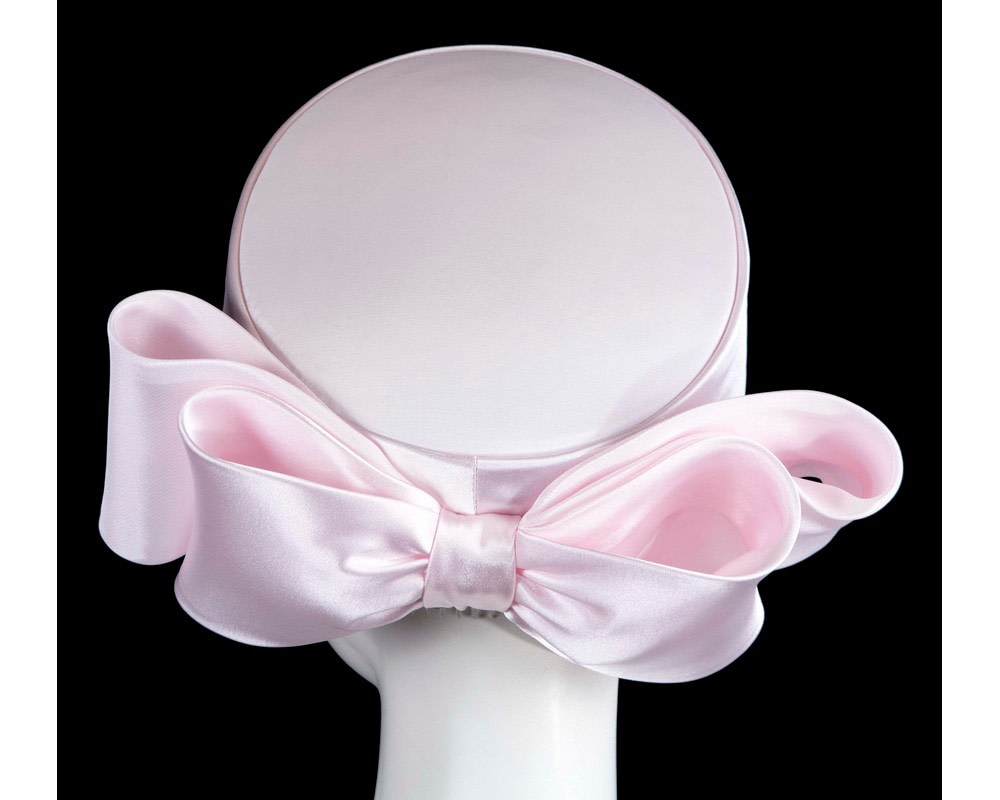 Exclusive large baby pink pillbox hat by Cupids Millinery - Hats From OZ