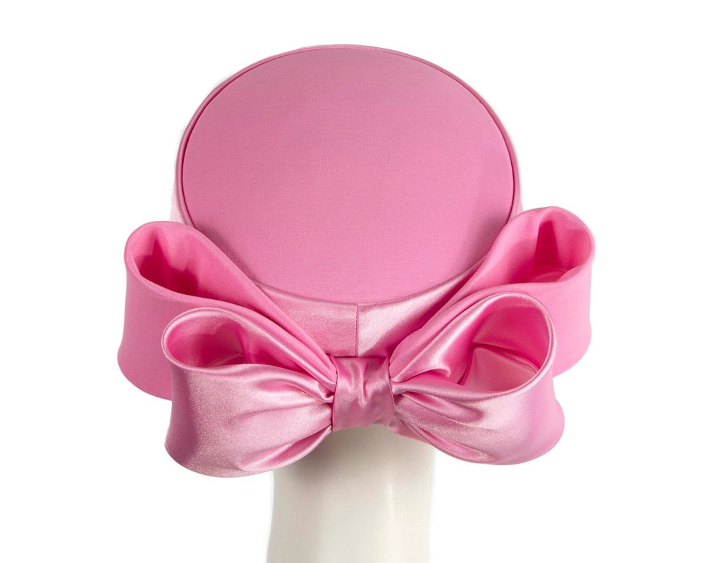 Exclusive large pink pillbox hat by Cupids Millinery - Hats From OZ