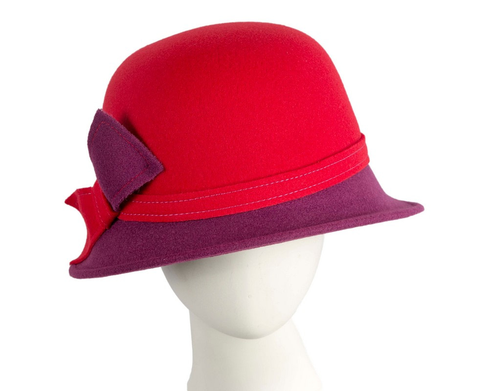 Red & Wine Winter Fashion Hat by Max Alexander - Hats From OZ