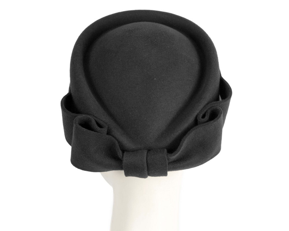 Black Max Alexander Felt Pillbox Hat – Classic Winter Style - Hats From OZ
