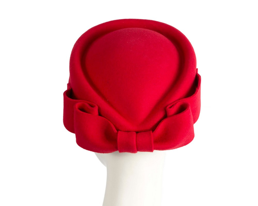 Red Max Alexander Felt Pillbox Hat – Classic Winter Style - Hats From OZ