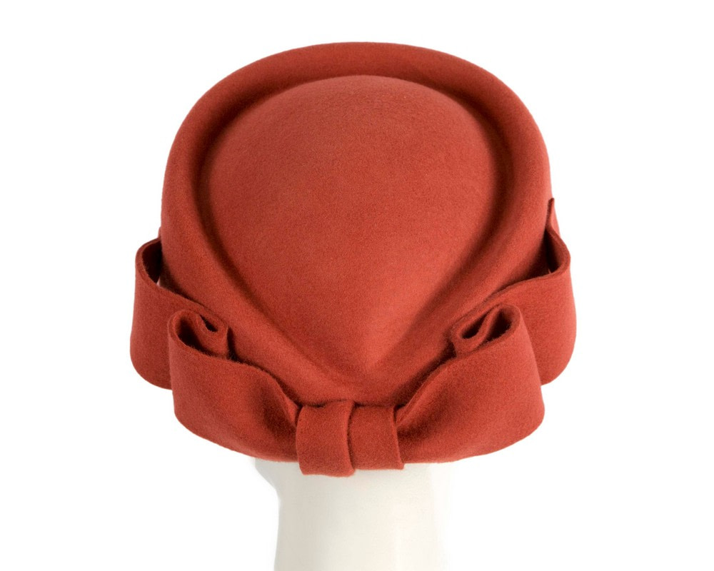 Rust Max Alexander Felt Pillbox Hat – Classic Winter Style - Hats From OZ