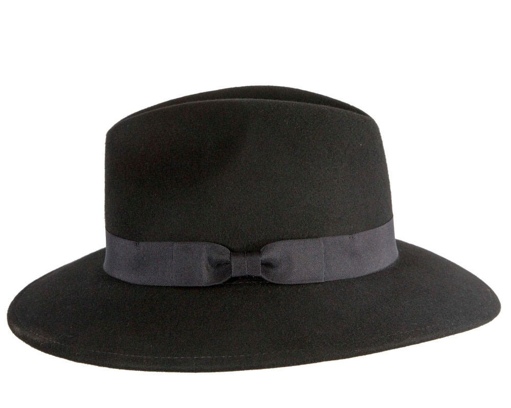 Black Max Alexander Flat Brim Fedora - Hats From OZ Black Max Alexander Flat Brim Fedora - Image 4
