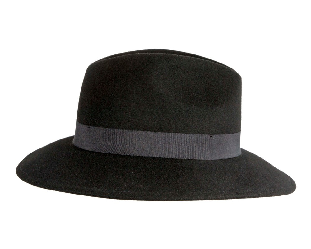 Black Max Alexander Flat Brim Fedora - Hats From OZ Black Max Alexander Flat Brim Fedora - Image 3