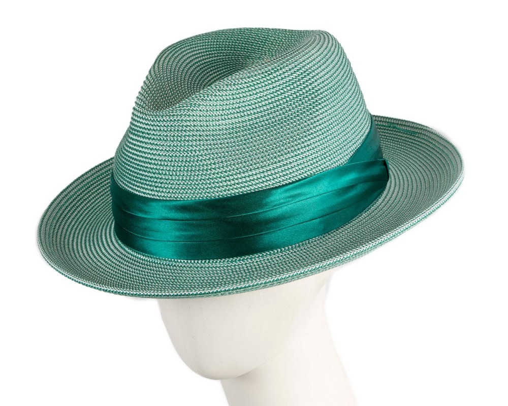 Max Alexander Green Braid Fedora – Unisex Lightweight Hat - Hats From OZ
