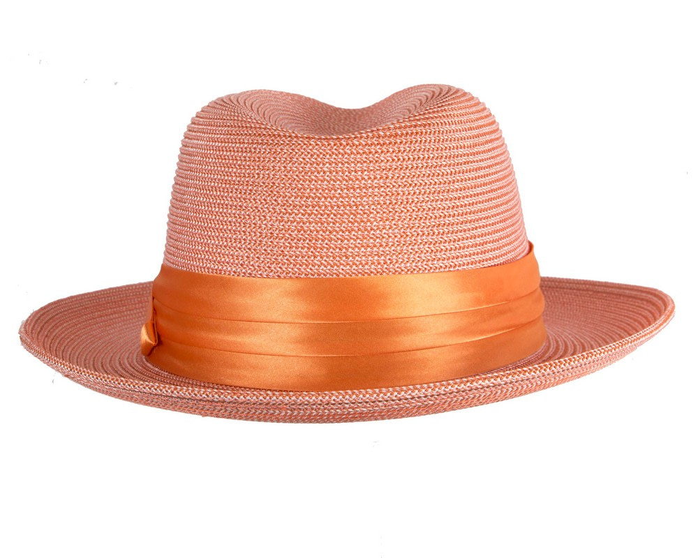 Max Alexander Orange Braid Fedora – Unisex Lightweight Hat - Hats From OZ Max Alexander Orange Braid Fedora – Unisex Lightweight Hat - Image 6