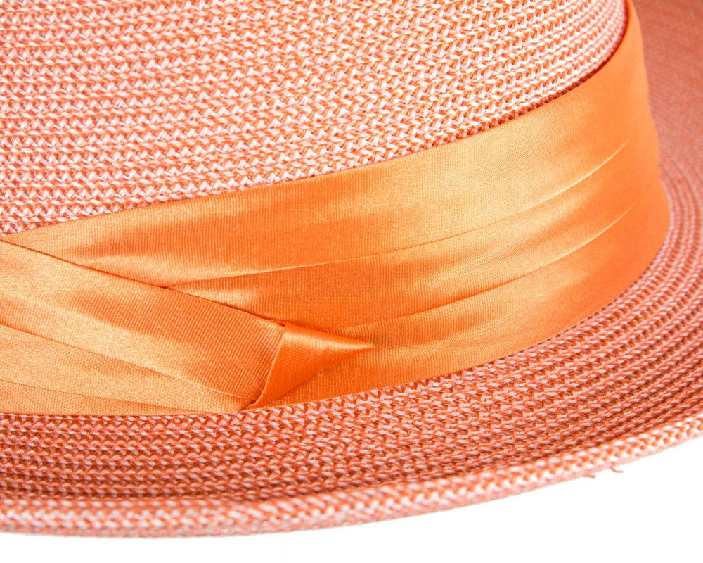 Max Alexander Orange Braid Fedora – Unisex Lightweight Hat - Hats From OZ Max Alexander Orange Braid Fedora – Unisex Lightweight Hat - Image 5