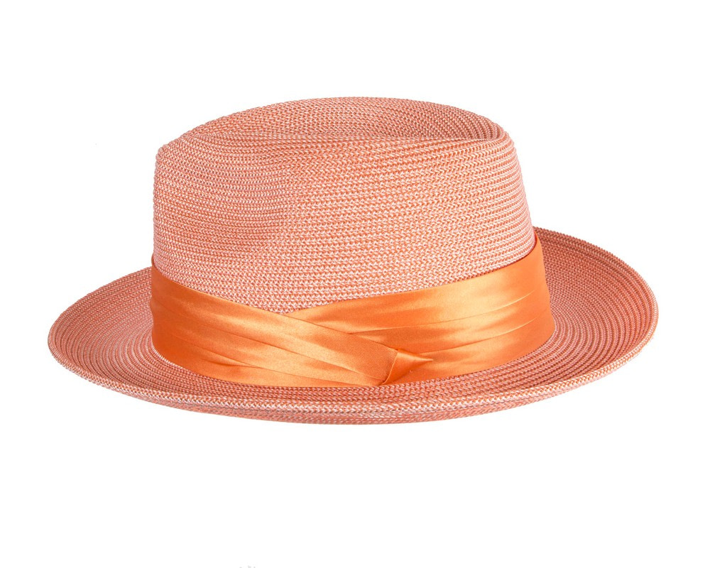 Max Alexander Orange Braid Fedora – Unisex Lightweight Hat - Hats From OZ Max Alexander Orange Braid Fedora – Unisex Lightweight Hat - Image 4