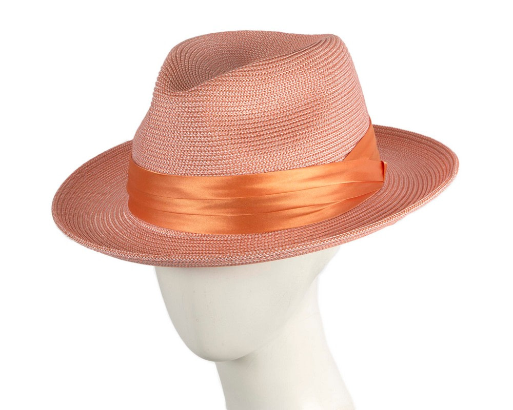 Max Alexander Orange Braid Fedora – Unisex Lightweight Hat - Hats From OZ