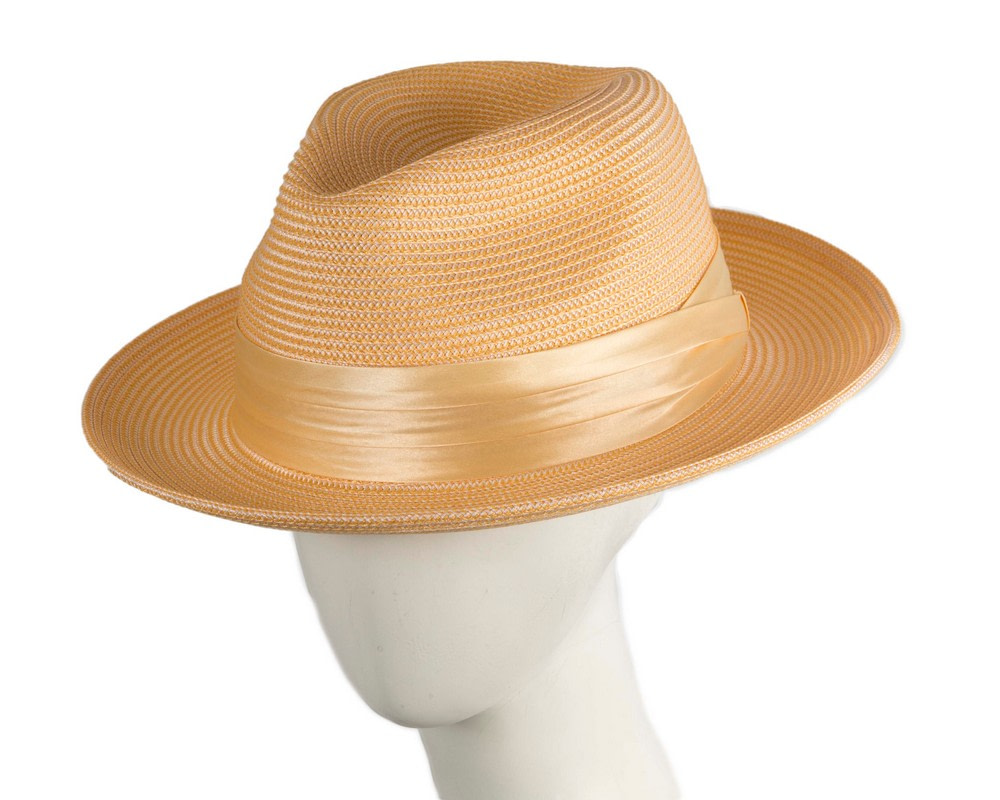 Max Alexander Yellow Braid Fedora – Unisex Lightweight Hat - Hats From OZ