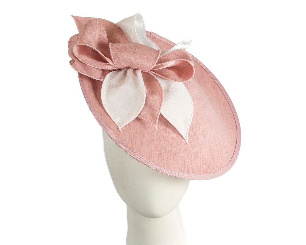 Pink shantung fascinator by Max Alexander - Hats From OZ | MA989PIC Pink shantung fascinator by Max Alexander - Hats From OZ