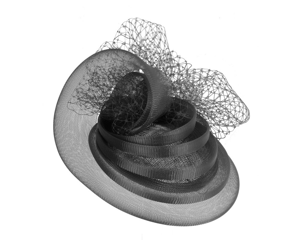 Custom made black cocktail hat - Hats From OZ Custom made black cocktail hat - Image 2