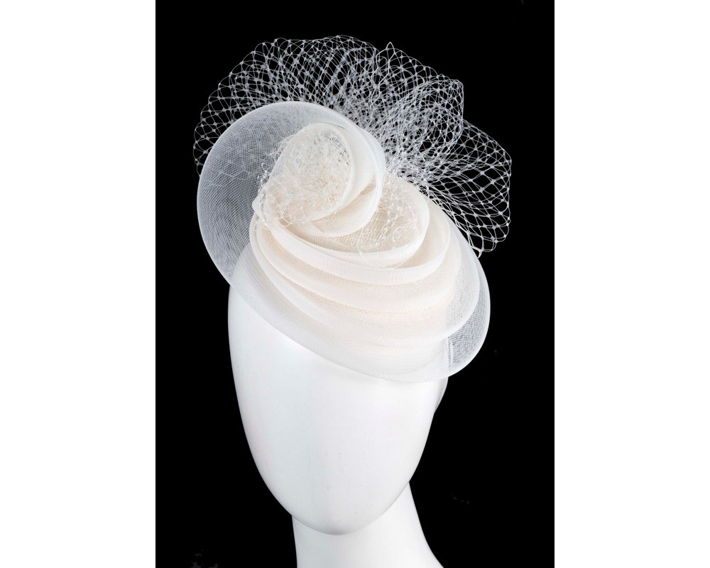Custom made cream cocktail hat - Hats From OZ