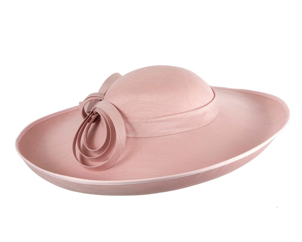 Dusty Pink wide brim racing hat by Max Alexander - Hats From OZ Dusty Pink wide brim racing hat by Max Alexander - Image 4