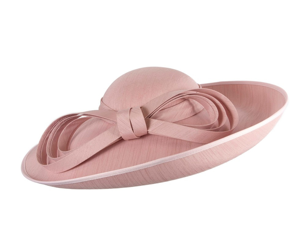 Dusty Pink wide brim racing hat by Max Alexander - Hats From OZ Dusty Pink wide brim racing hat by Max Alexander - Image 2