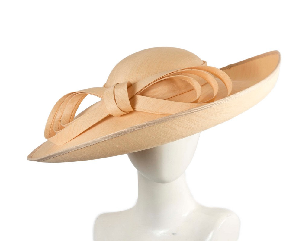 Nude wide brim racing hat by Max Alexander - Hats From OZ Nude wide brim racing hat by Max Alexander