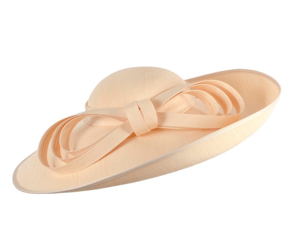 Nude wide brim racing hat by Max Alexander - Hats From OZ Nude wide brim racing hat by Max Alexander - Image 2