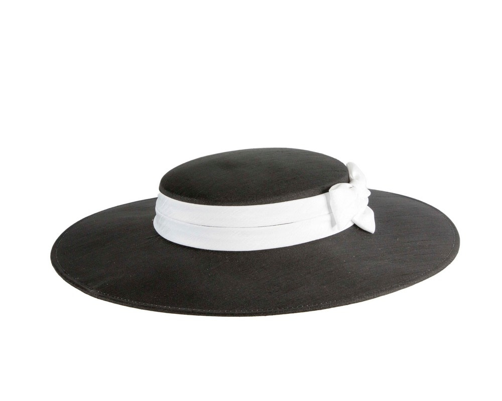 Black & White boater hat by Max Alexander - Hats From OZ Black & White boater hat by Max Alexander - Image 6