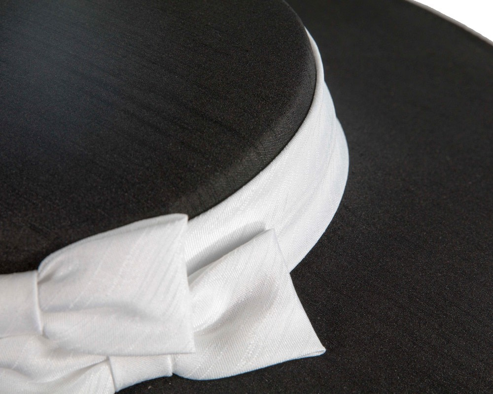 Black & White boater hat by Max Alexander - Hats From OZ Black & White boater hat by Max Alexander - Image 5