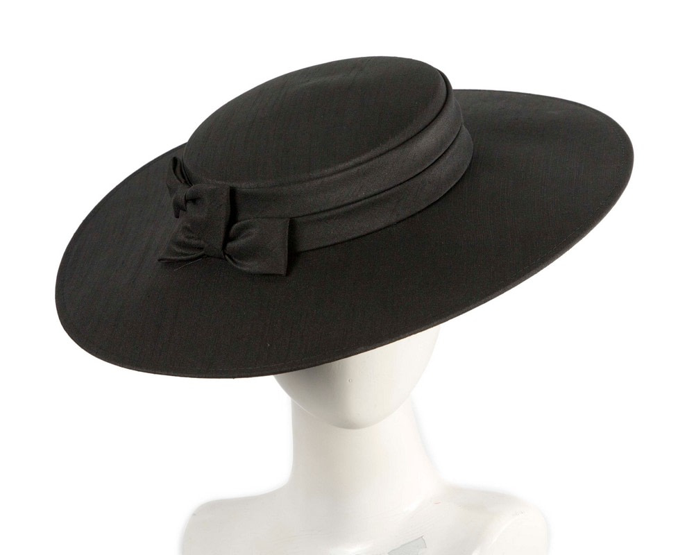 Black boater hat by Max Alexander - Hats From OZ | MA1016B Black boater hat by Max Alexander - Hats From OZ