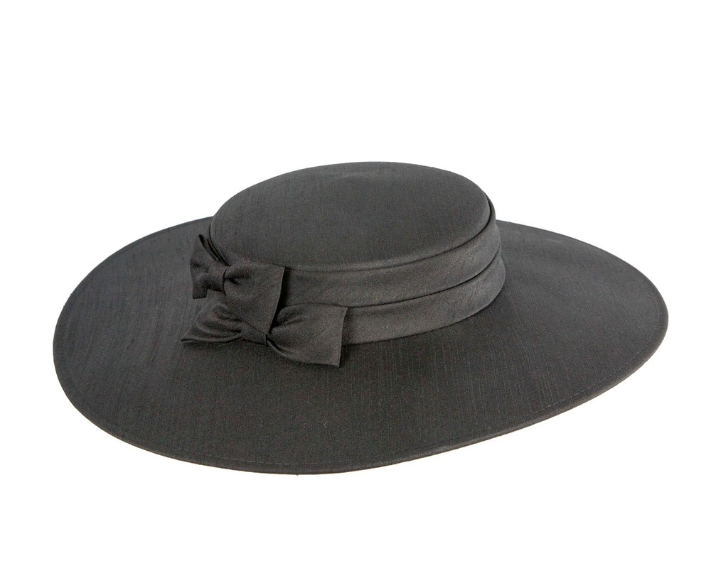 Black boater hat by Max Alexander - Hats From OZ Black boater hat by Max Alexander - Image 2