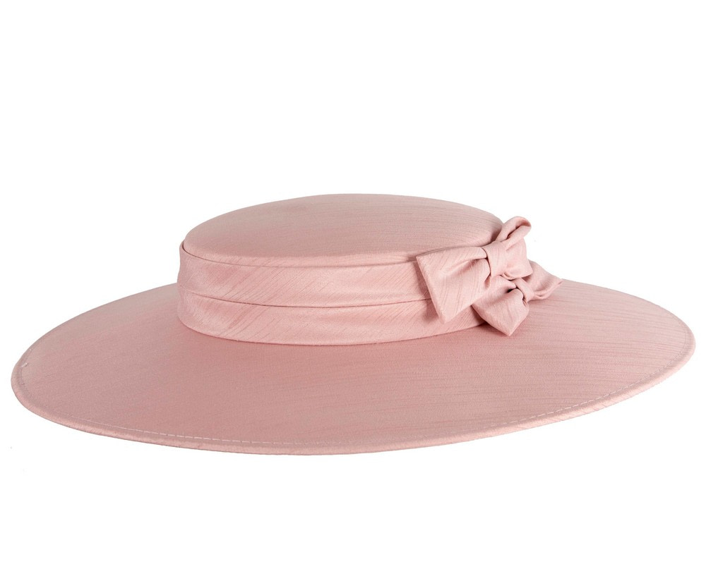 Dusty Pink boater hat by Max Alexander - Hats From OZ Dusty Pink boater hat by Max Alexander - Image 6