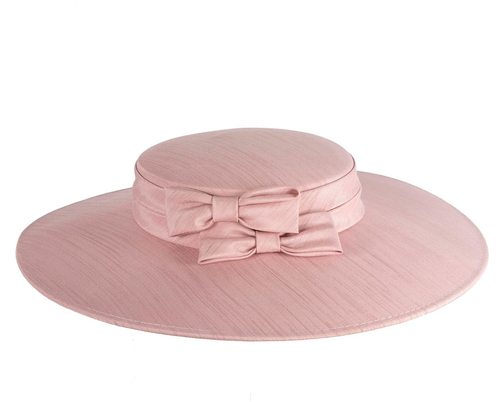Dusty Pink boater hat by Max Alexander - Hats From OZ Dusty Pink boater hat by Max Alexander - Image 4