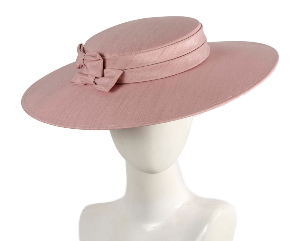Dusty Pink boater hat by Max Alexander - Hats From OZ Dusty Pink boater hat by Max Alexander