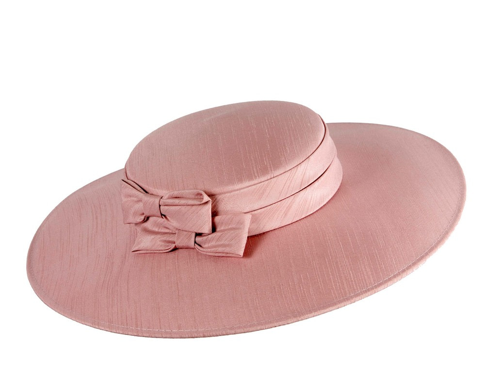 Dusty Pink boater hat by Max Alexander - Hats From OZ Dusty Pink boater hat by Max Alexander - Image 2