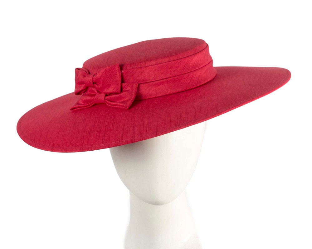 Red boater hat by Max Alexander - Hats From OZ | MA1016R Red boater hat by Max Alexander - Hats From OZ