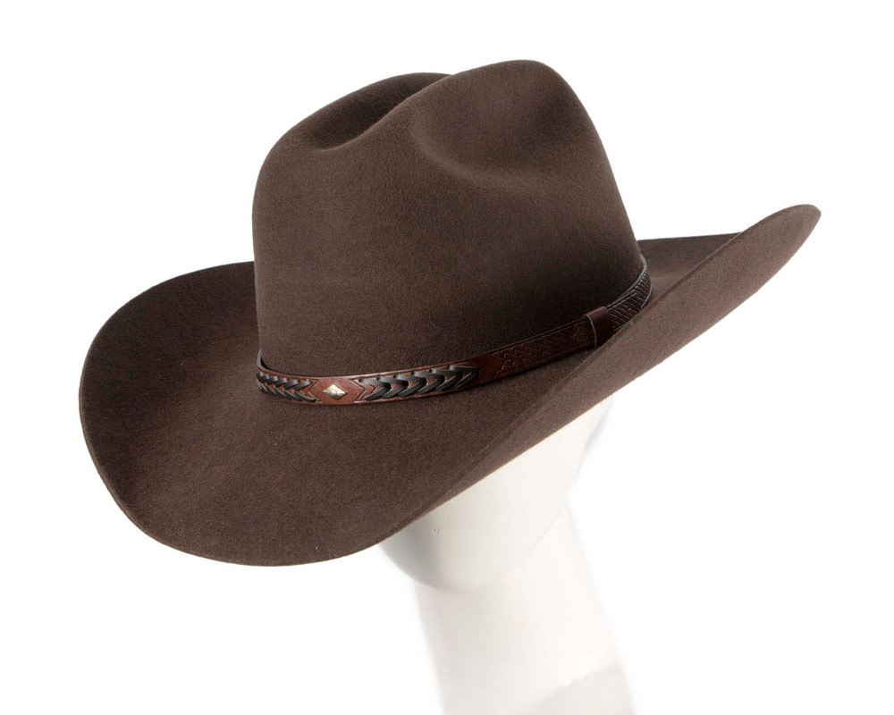Classic Brown Cowboy Hat – Timeless Western Elegance - Hats From OZ UK