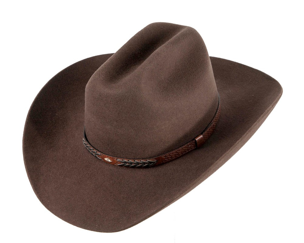 Classic Brown Cowboy Hat – Timeless Western Elegance - Hats From OZ UK Classic Brown Cowboy Hat – Timeless Western Elegance - Image 2