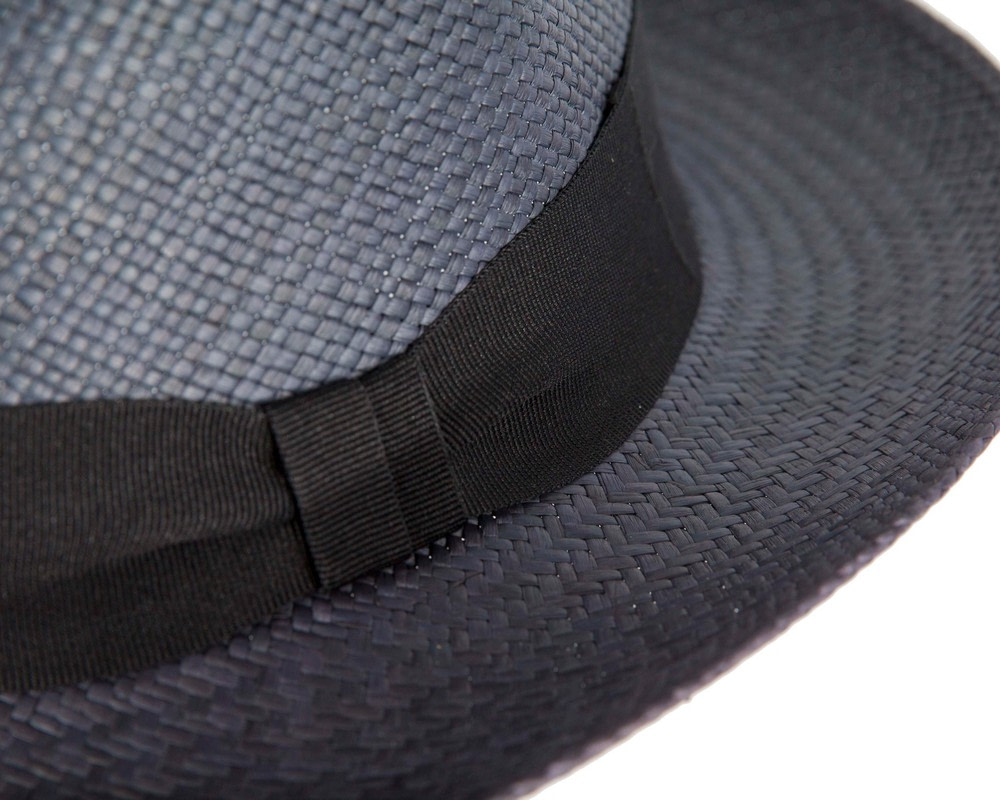Navy Ecuadorian Panama Brisa Hat Trilby Fedora - Hats From OZ UK Navy Ecuadorian Panama Brisa Hat Trilby Fedora - Image 5