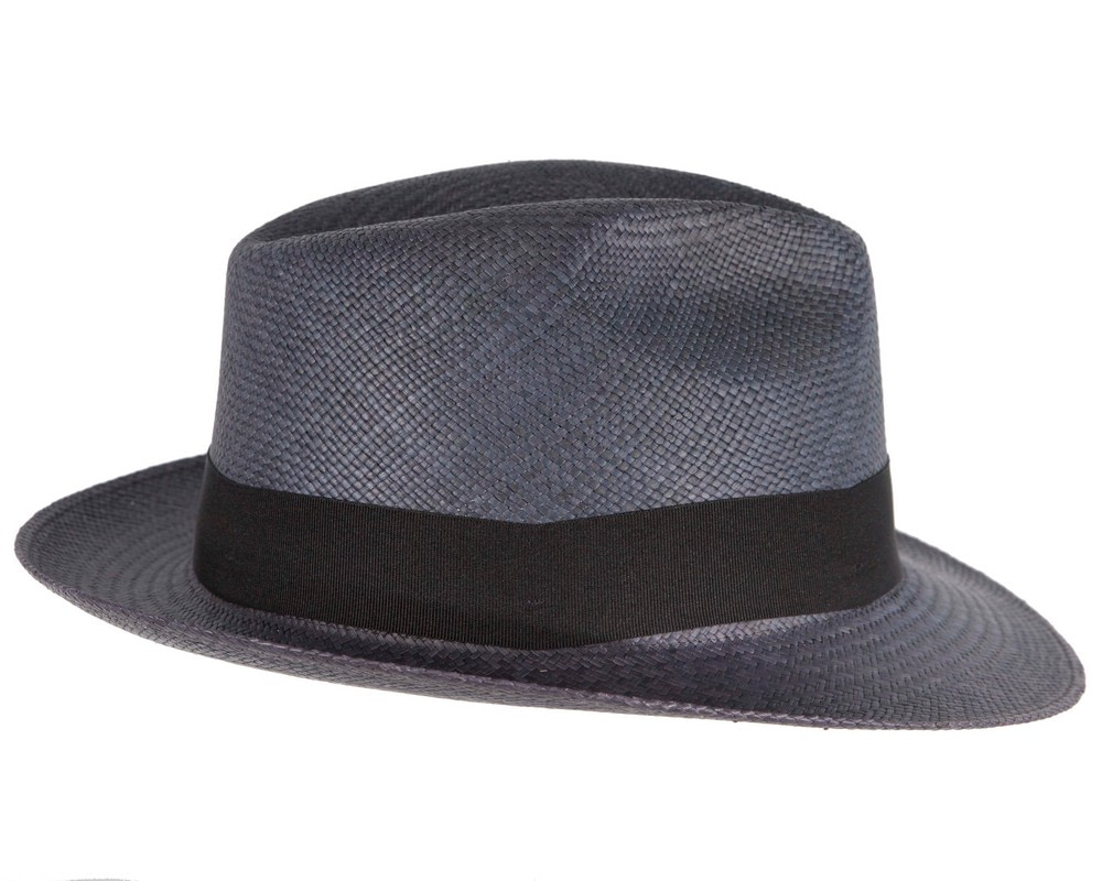 Navy Ecuadorian Panama Brisa Hat Trilby Fedora - Hats From OZ UK Navy Ecuadorian Panama Brisa Hat Trilby Fedora - Image 3