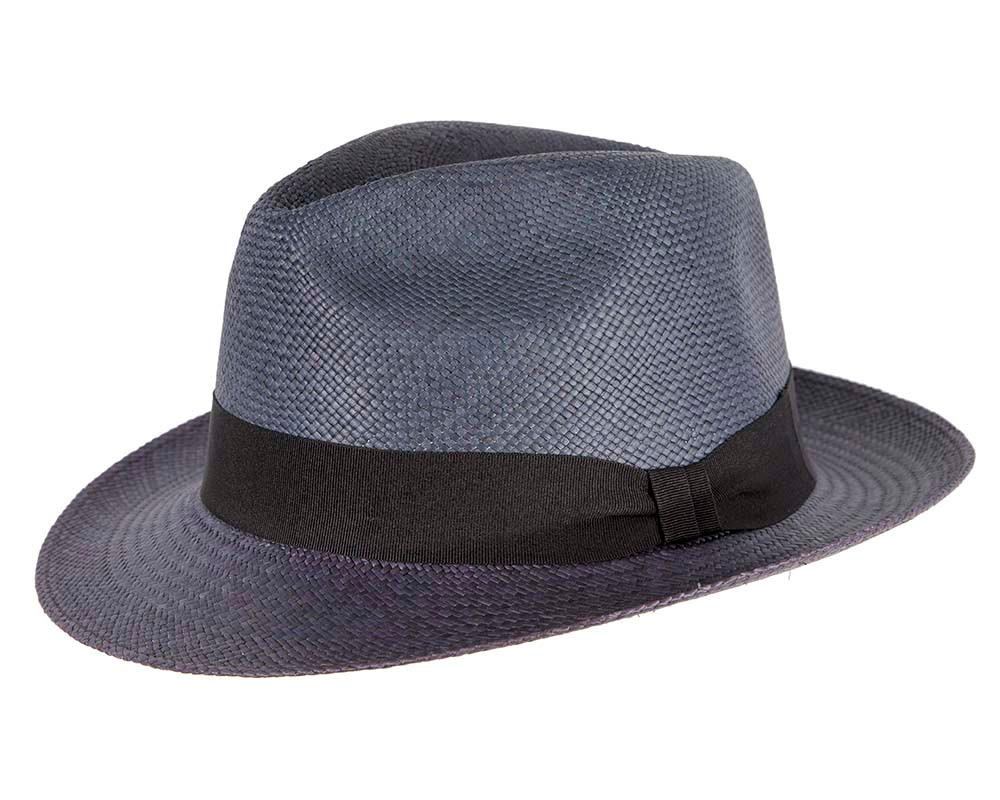 Navy Ecuadorian Panama Brisa Hat Trilby Fedora - Hats From OZ UK Navy Ecuadorian Panama Brisa Hat Trilby Fedora - Image 2
