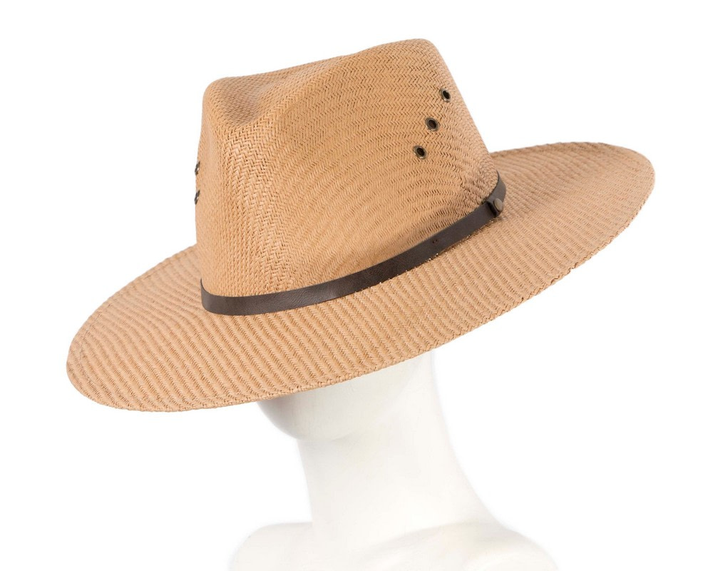 Unisex Straw Fedora Felt Wide Brim Hat - Hats From OZ UK