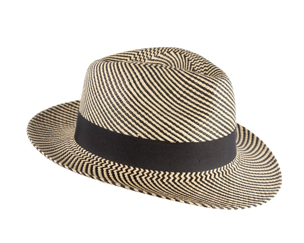 Ecuadorian Panama Two Tone Brisa Weave Sierra Fedora - Hats From OZ UK Ecuadorian Panama Two Tone Brisa Weave Sierra Fedora - Image 3