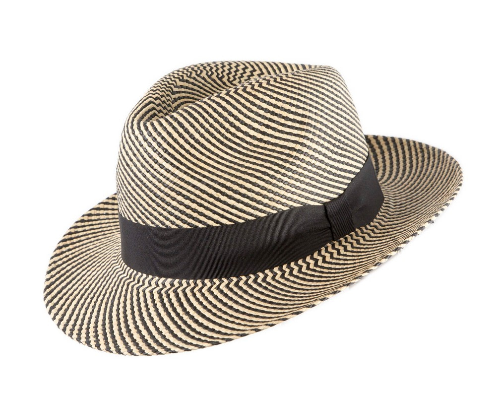 Ecuadorian Panama Two Tone Brisa Weave Sierra Fedora - Hats From OZ UK Ecuadorian Panama Two Tone Brisa Weave Sierra Fedora - Image 2