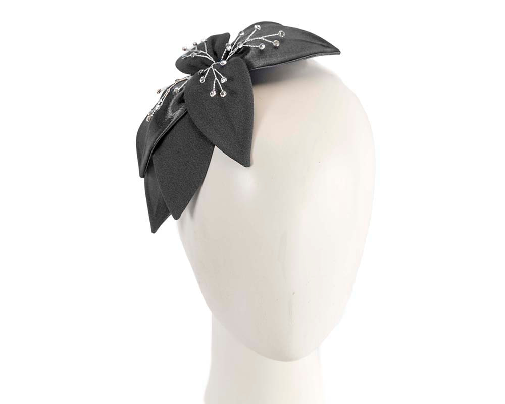 Black Fascinator comb for Mother of the Bride special occasions - Hats From OZ UK