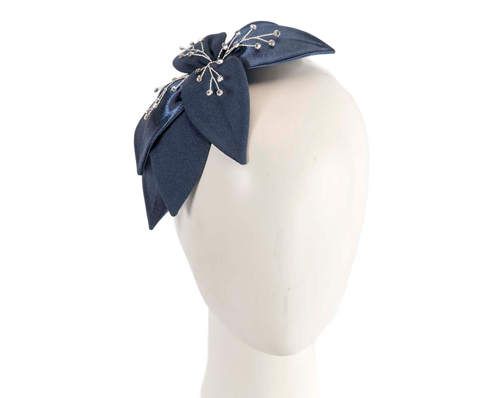 Navy Fascinator comb for Mother of the Bride special occasions 4786DN - Hats From OZ UK | 4768DN Navy Fascinator comb for Mother of the Bride special occasions 4786DN - Hats From OZ UK