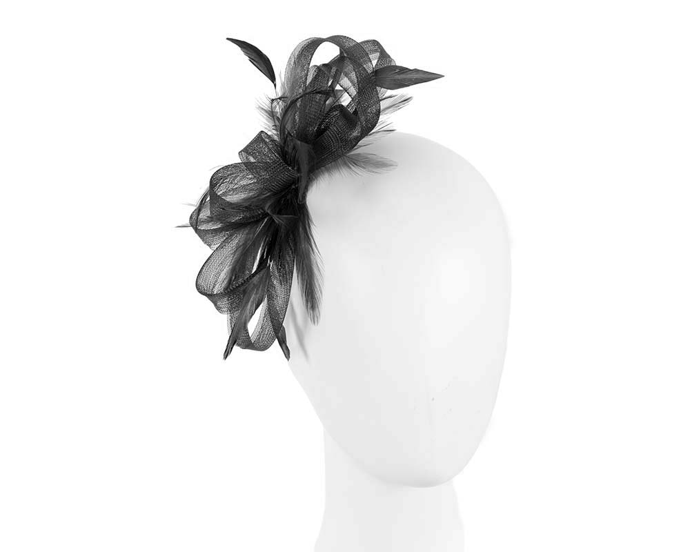 Custom made black fascinator by Cupids Millinery - Hats From OZ UK
