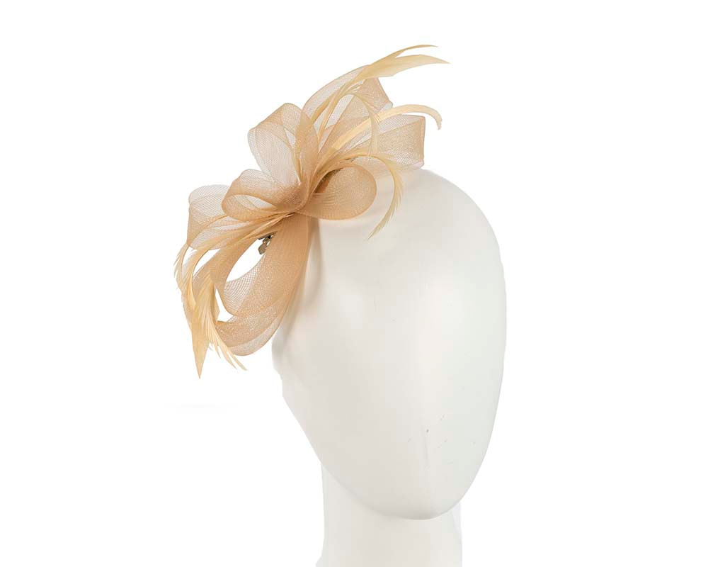 Custom made gold fascinator by Cupids Millinery - Hats From OZ UK