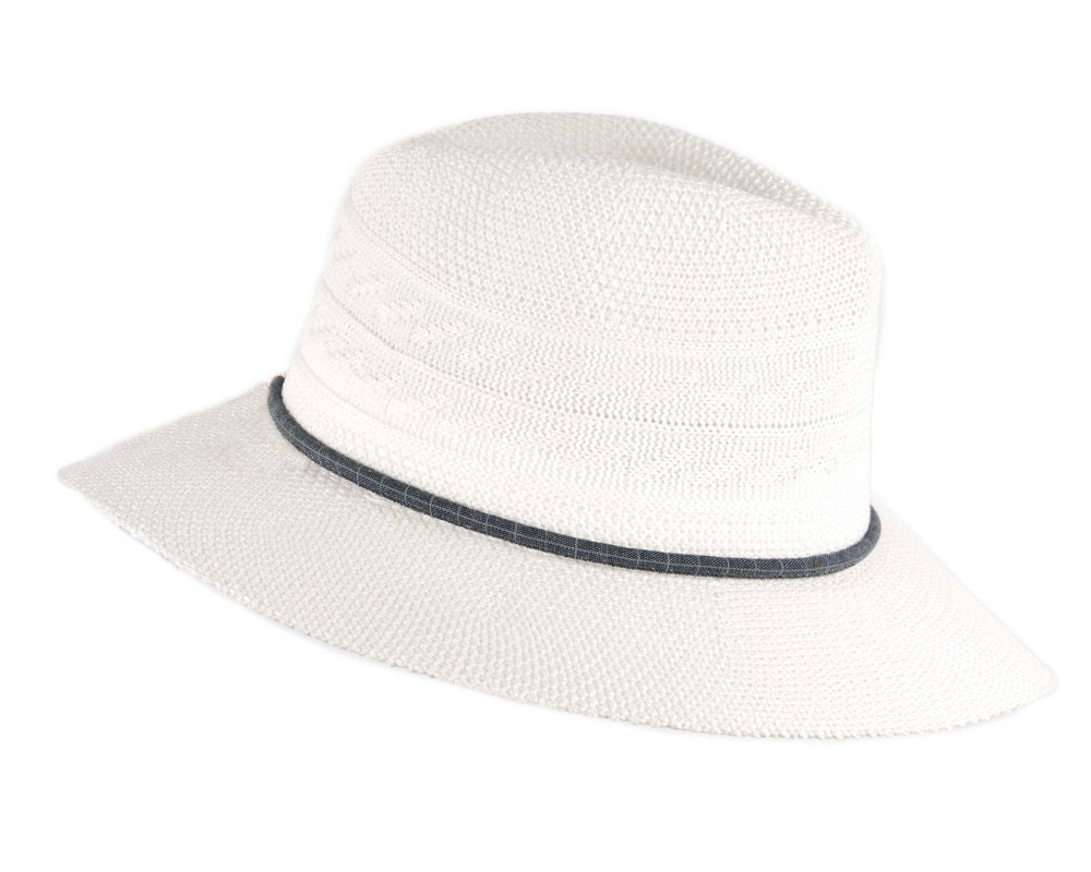 Ivory Crushable Polyester Knit Safari Fedora Hat - Hats From OZ UK Ivory Crushable Polyester Knit Safari Fedora Hat - Image 3
