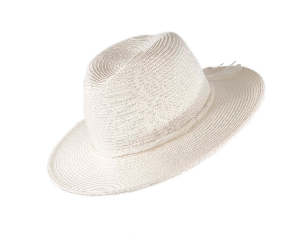 Ivory Crushable Polyester Knit Safari Fedora Hat - Hats From OZ UK Ivory Crushable Polyester Knit Safari Fedora Hat - Image 6