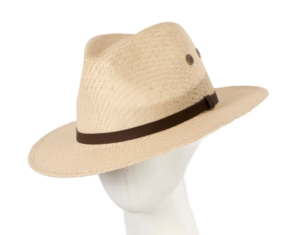 Unisex Straw Fedora Felt Wide Brim Hat - Hats From OZ UK