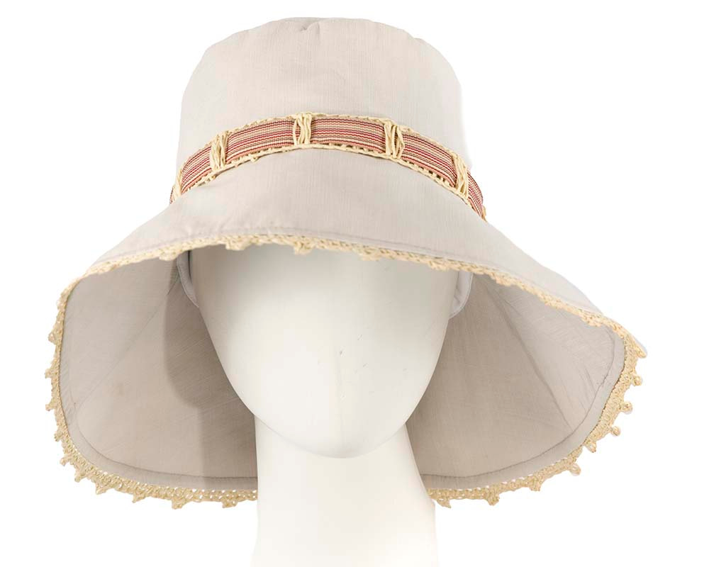 Grey ladies summer beach hat - Hats From OZ UK