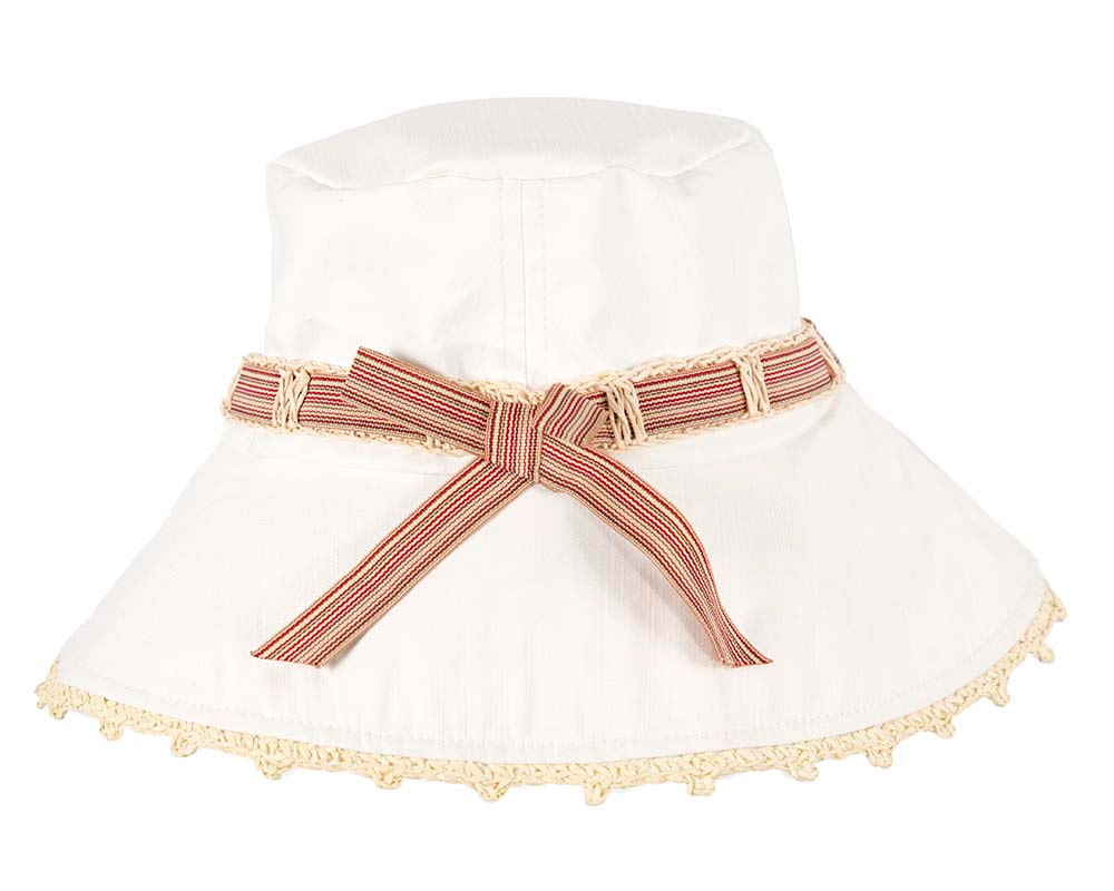 White ladies summer beach hat - Hats From OZ UK White ladies summer beach hat - Image 4